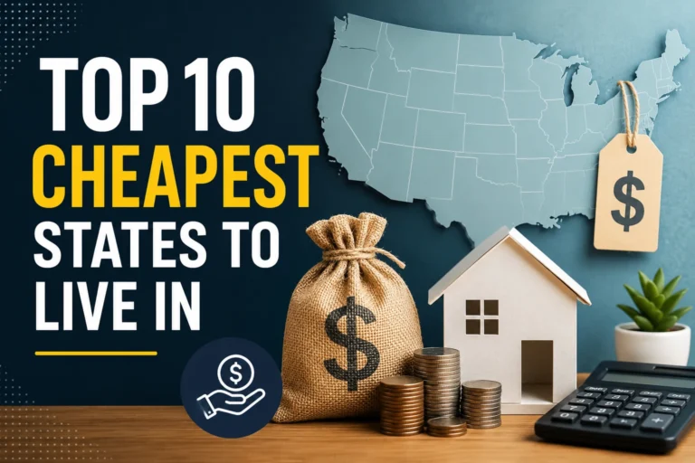top 10 cheapest state to live in US